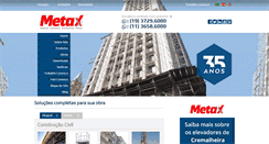 Desktop Screenshot of metax.com.br