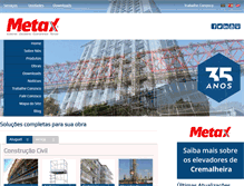 Tablet Screenshot of metax.com.br